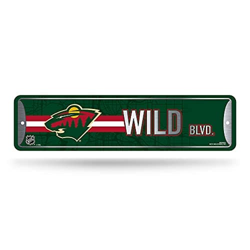 Minnesota Wild Metal Street Sign