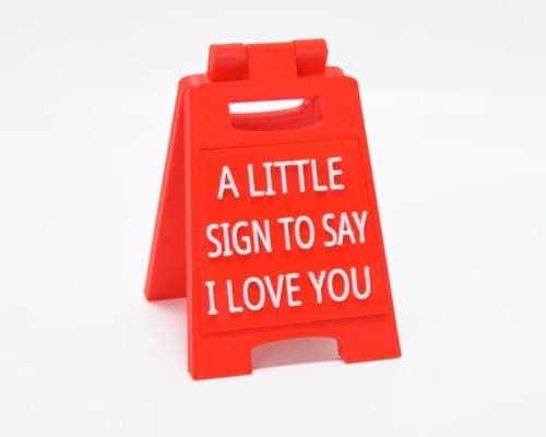 Romantic 'I Love You' Mini Sign