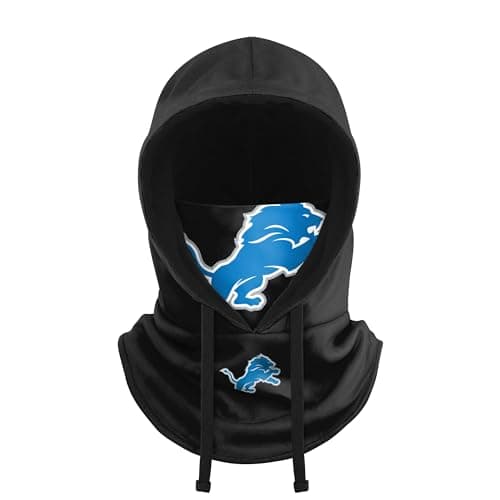 Detroit Lions Black Hooded Gaiter