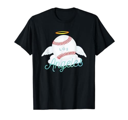 Los Angeles Angels Baseball Design T-Shirt