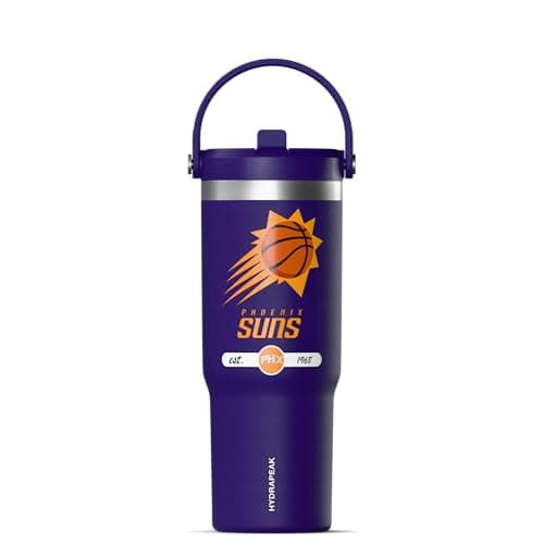 Phoenix Suns Stainless Steel Tumbler with Straw