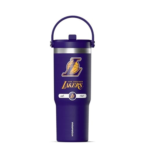 Los Angeles Lakers 32oz Stainless Steel Tumbler with Straw