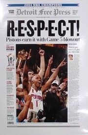 2004 Detroit Pistons "R-E-S-P-E-C-T" Poster