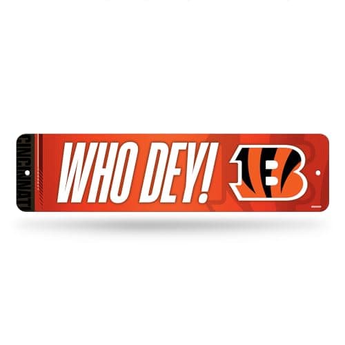 Cincinnati Bengals Metal Street Sign