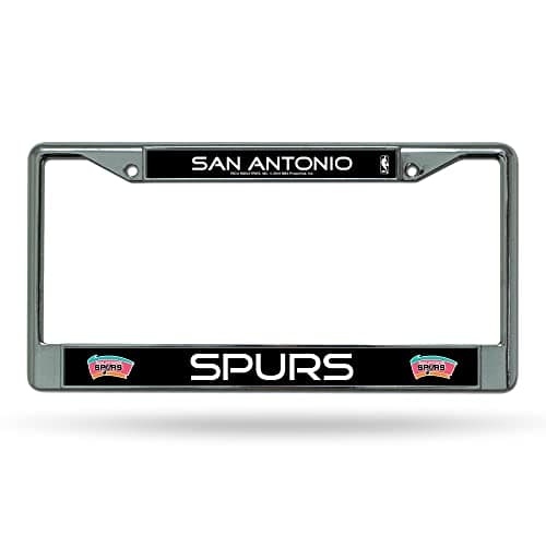 San Antonio Spurs Silver Chrome License Frame