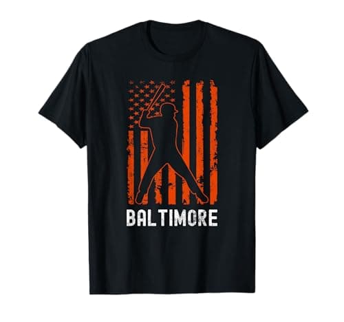 American Flag Baseball T-Shirt