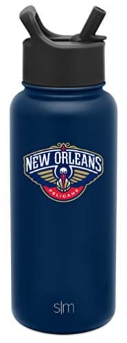 New Orleans Pelicans Insulated Water Bottle with Straw Lid