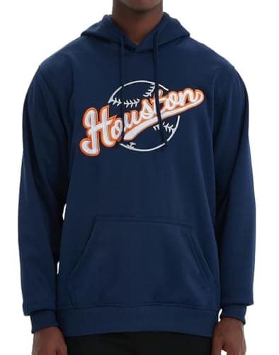 Houston Embroidered Baseball Jersey Hoodie