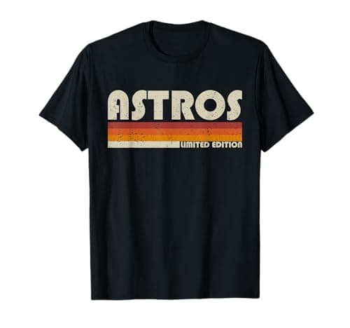 Personalized Astros Retro T-Shirt