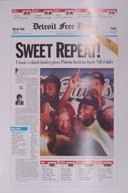 1990 Detroit Pistons "Sweet Repeat" Poster