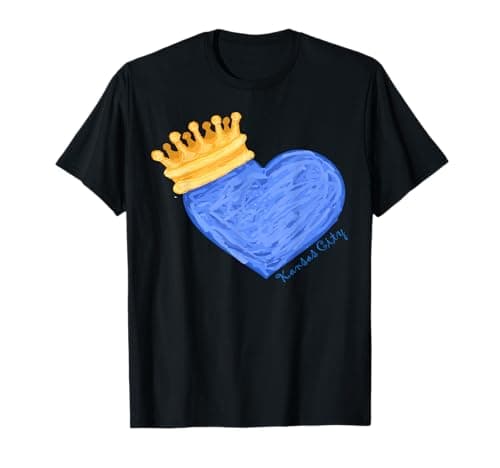 Kansas City Blue Heart and Crown T-Shirt