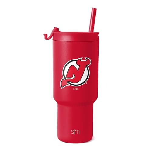 New Jersey Devils Insulated Tumbler with Lid and Straws