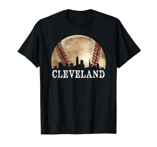 Cleveland Skyline Baseball T-Shirt