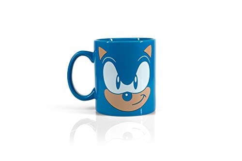 Sonic blue ceramic mug
