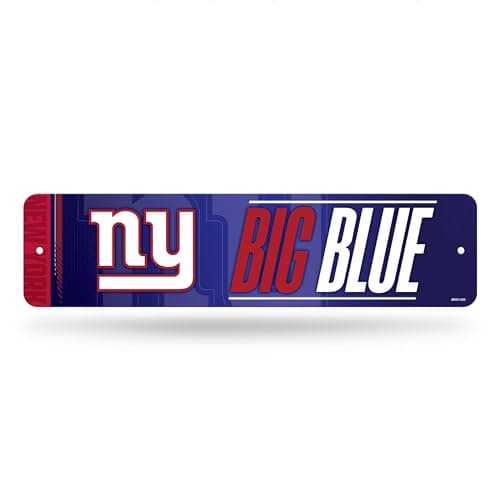 New York Giants Metal Street Sign