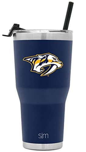 Nashville Predators Insulated Tumbler with Lid and Straw