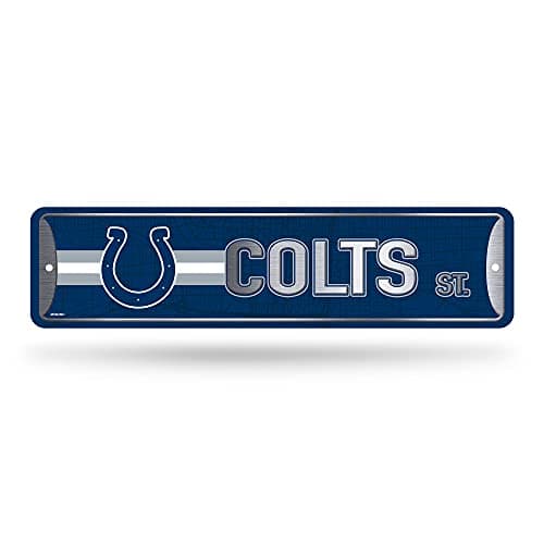 Indianapolis Colts Metal Street Sign