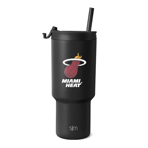 Miami Heat Insulated Tumbler with Flip Lid