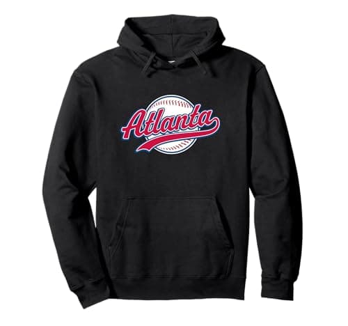 Vintage Atlanta Baseball Hoodie