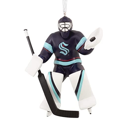 Seattle Kraken Goalie Christmas Ornament