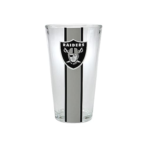 Las Vegas Raiders Stripe Pint Glass