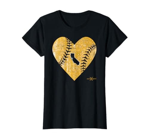 Oakland Baseball Heart T-Shirt