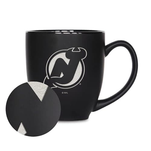 New Jersey Devils Laser Engraved Ceramic Mug