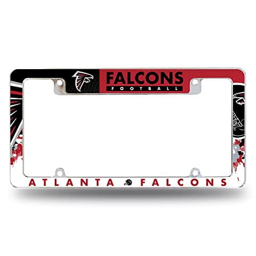 Atlanta Falcons Chrome License Plate Frame