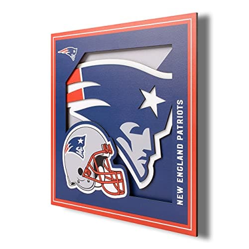 New England Patriots 3D Logo Wall Art