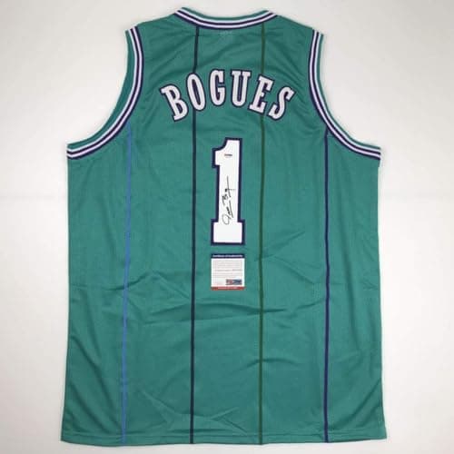 Muggsy Bogues Signed Basketball Jersey