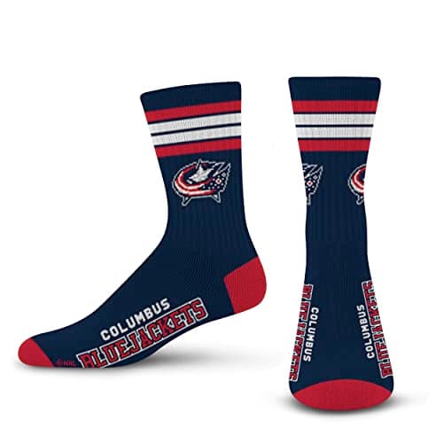 Columbus Blue Jackets Stripe Crew Socks