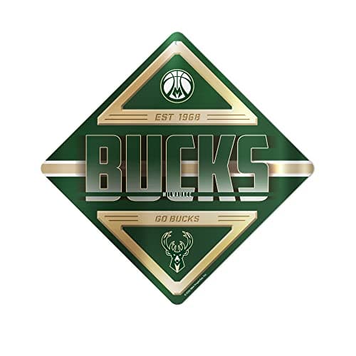 Milwaukee Bucks Metal Sign