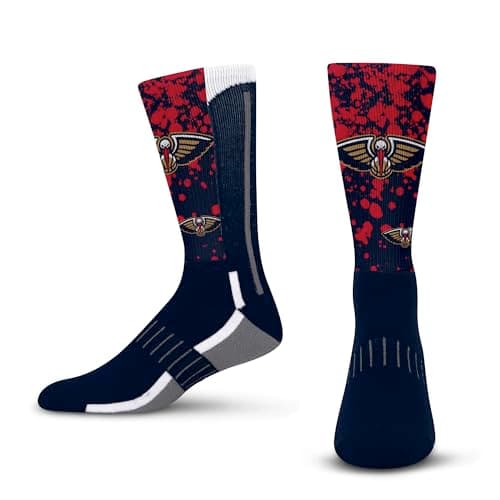 New Orleans Pelicans Splatter Logo Crew Socks