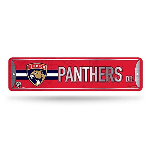 Florida Panthers Metal Street Sign