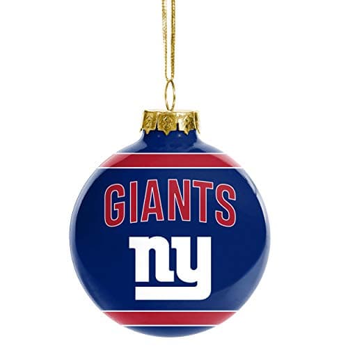 New York Giants Glass Ball Ornament