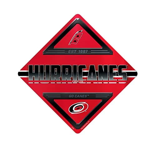 Carolina Hurricanes Metal Crossing Sign