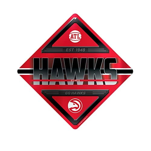 Atlanta Hawks Metal Sign