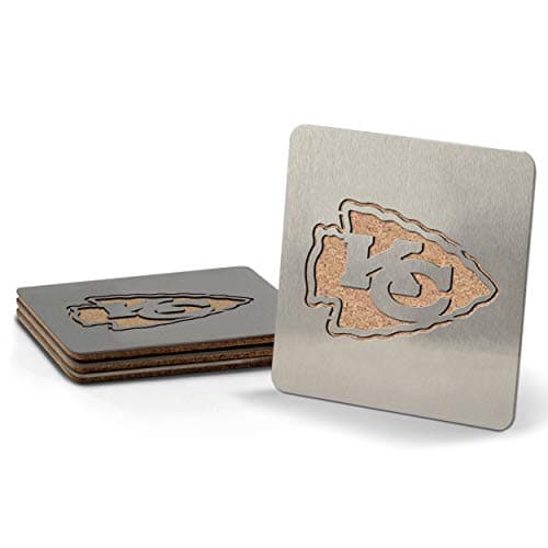 Kansas City Chiefs Stainless Steel Coasters