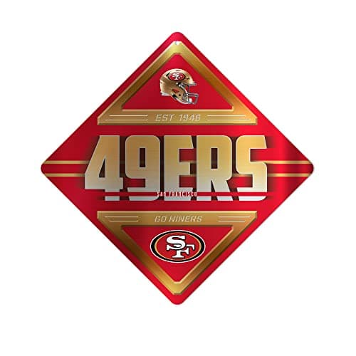 San Francisco 49ers Metal Crossing Sign