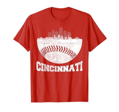 Cincinnati Skyline Baseball T-Shirt