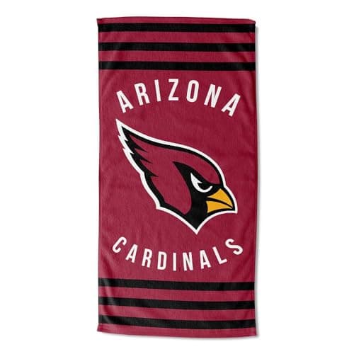 Arizona Cardinals Striped Beach Towel