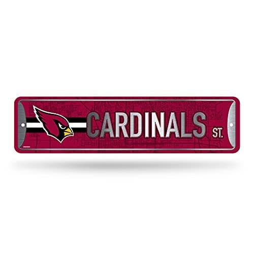 Arizona Cardinals Metal Street Sign