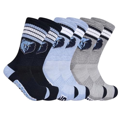 Memphis Grizzlies Crew Socks, 3 Pack