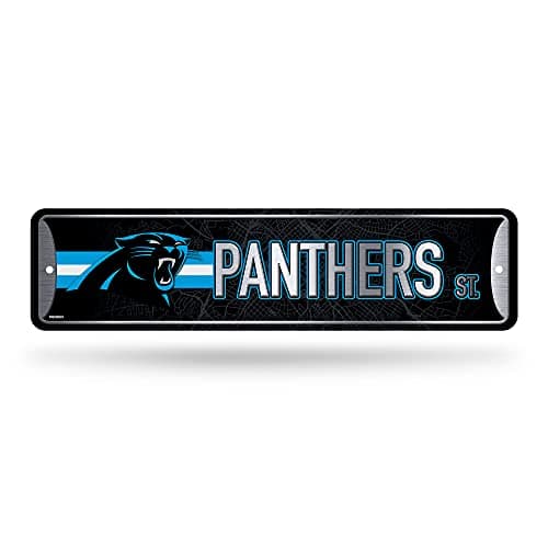 Carolina Panthers Metal Street Sign