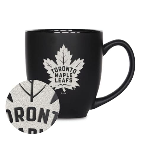 Toronto Maple Leafs Matte Black Bistro Mug