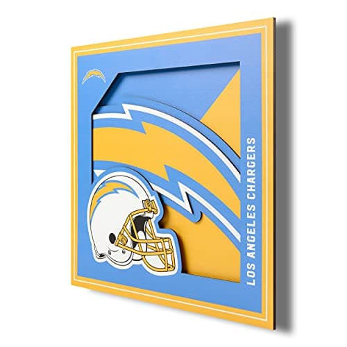 Los Angeles Chargers 3D Logo Wall Art