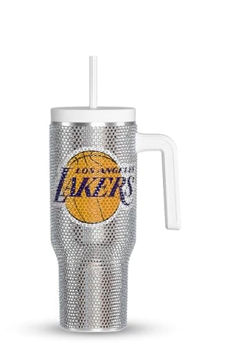 Los Angeles Lakers 40oz Rhinestone Tumbler with Straw