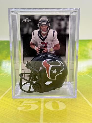 Houston Texans Helmet Shadowbox with C.J. Stroud Card