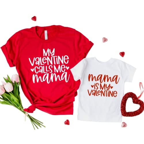 Mommy and Me Valentine Shirts