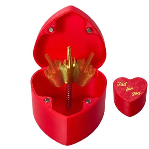 Middle Finger Heart Box Gag Gift